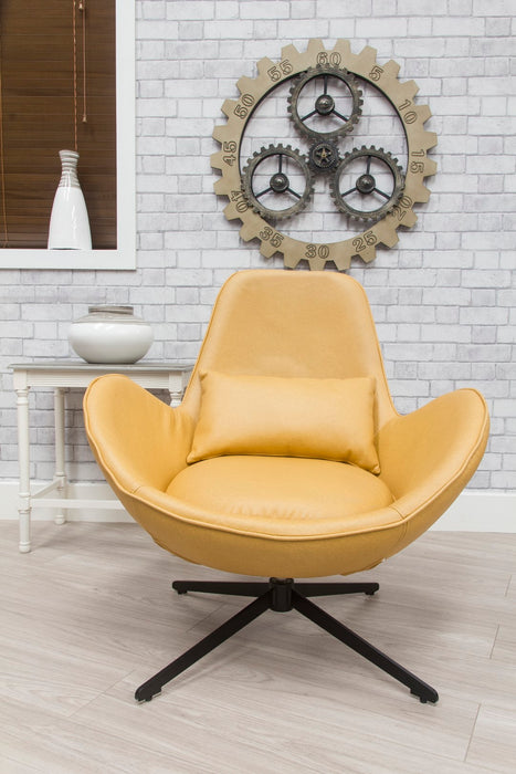 Swirl Swivel Chair - Ochre