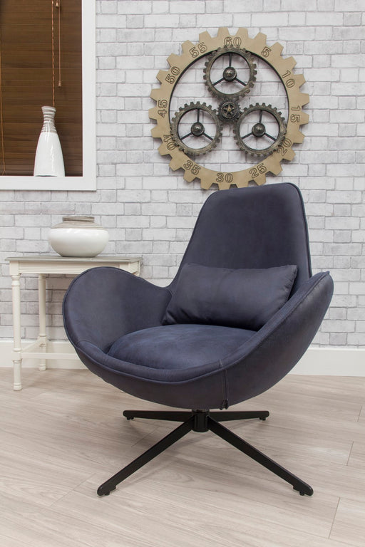 Swirl Swivel Chair - Denim
