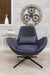 Swirl Swivel Chair - Denim
