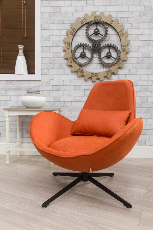 Swirl Swivel Chair - Pumpkin