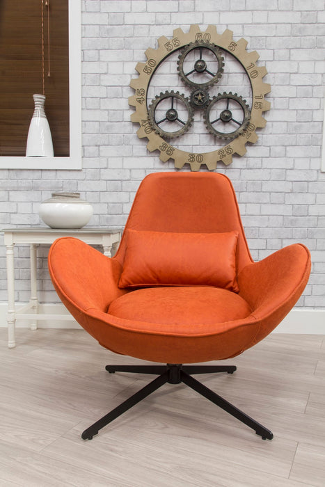 Swirl Swivel Chair - Pumpkin