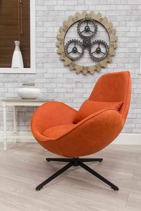 Swirl Swivel Chair - Pumpkin
