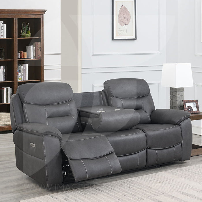 Leroy - 3 Seater w/ drop down tray and wireless charger