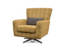 Poppy Swivel Chair / Footstool & Cushions - Ochre