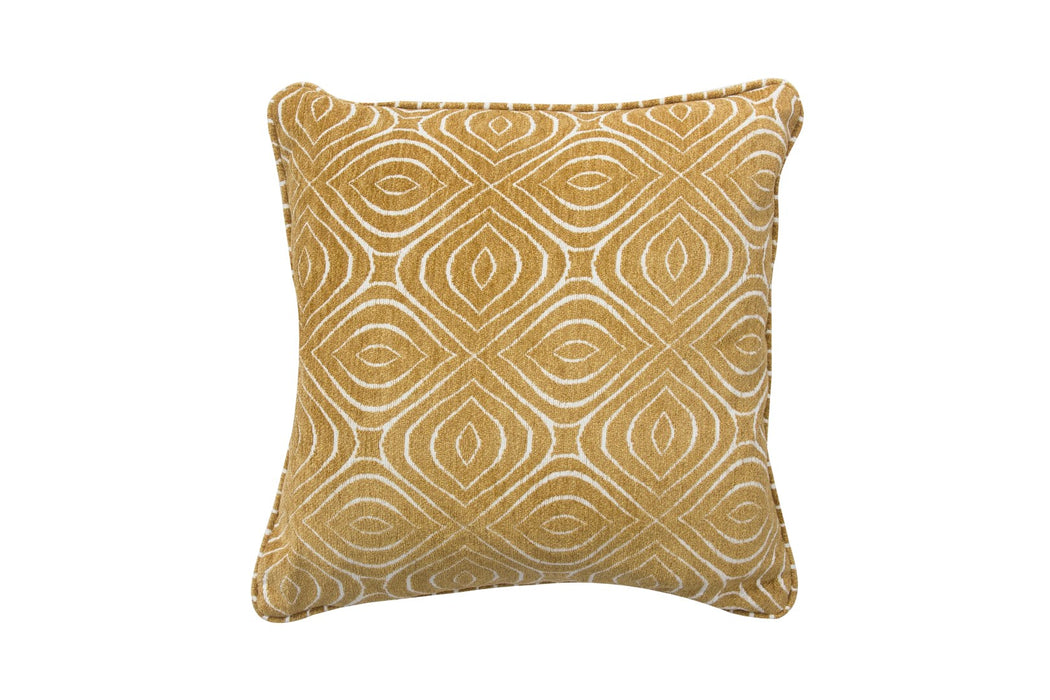 Poppy Swivel Chair / Footstool & Cushions - Ochre