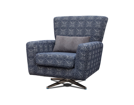 Poppy Swivel Chair / Footstool & Cushions - Navy