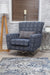 Poppy Swivel Chair / Footstool & Cushions - Navy