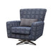 Poppy Swivel Chair / Footstool & Cushions - Navy
