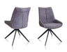 Arco Fixed Dining Chair - Grey