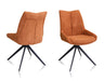 Arco Fixed Dining Chair - Pumpkin