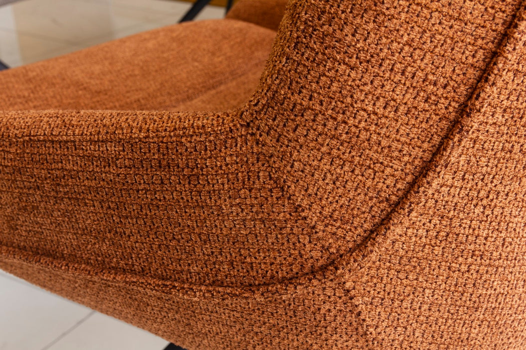 Arco Fixed Dining Chair - Pumpkin