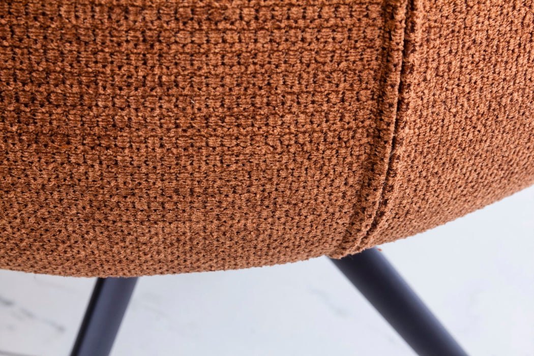 Arco Fixed Dining Chair - Pumpkin