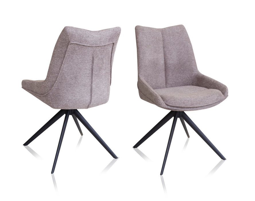 Arco Fixed Dining Chair - Taupe