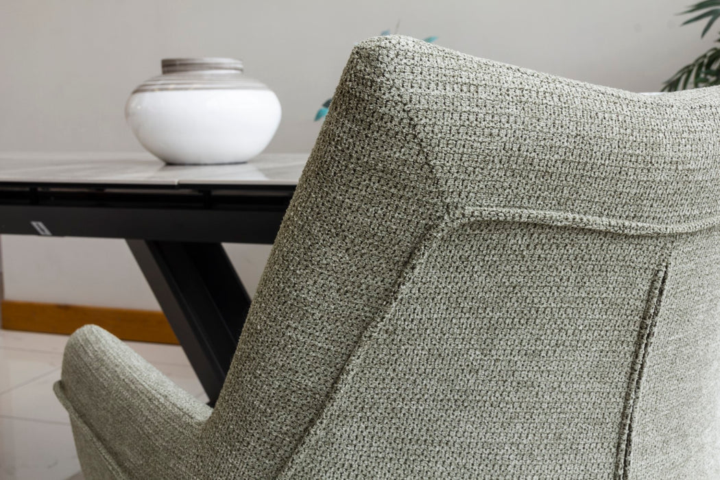 Arco Swivel Arm Chair - Green