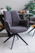 Arco Swivel Arm Chair - Grey