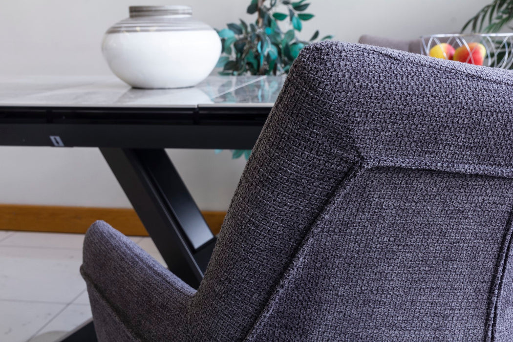 Arco Swivel Arm Chair - Grey