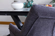 Arco Swivel Arm Chair - Grey