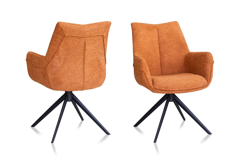 Arco Swivel Arm Chair - Pumpkin