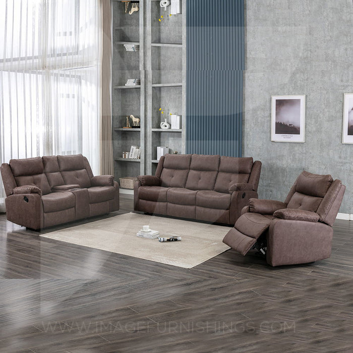 Casey Chestnut - 3 Seater w/ drop down tray