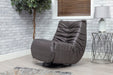 Capri Swivel Rocker Recliner - Dark Grey