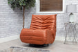 Capri Swivel Rocker Recliner - Pumpkin
