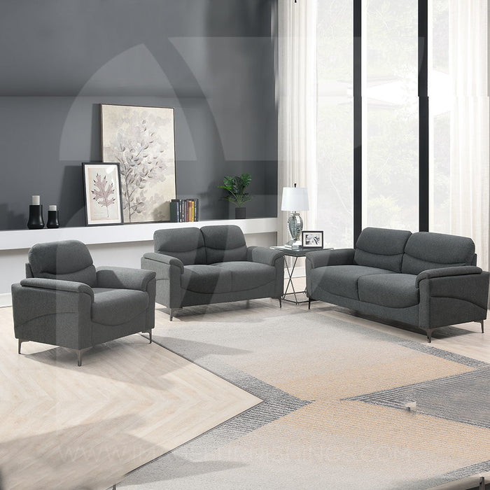 Roxy Dark Grey - 2 Seater