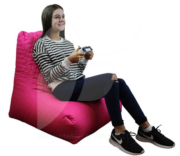 Quilted Bean Bag Pink