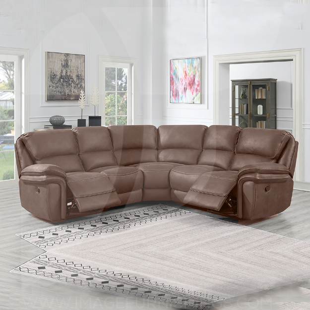 Blaine Sectional 2R-C-2R Chestnut