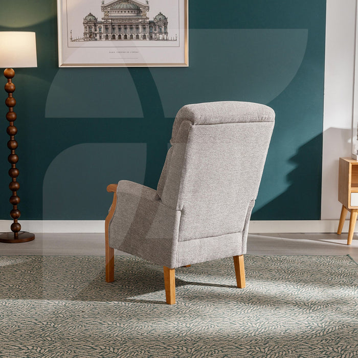 Blaze Fireside Chair Silver