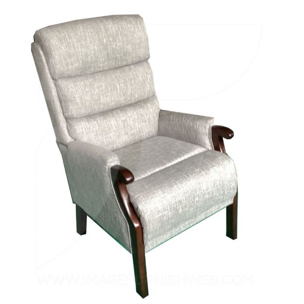 Wesley Fireside Chair Grey Linen