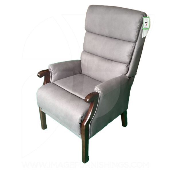 Wesley Fireside Chair Light Grey