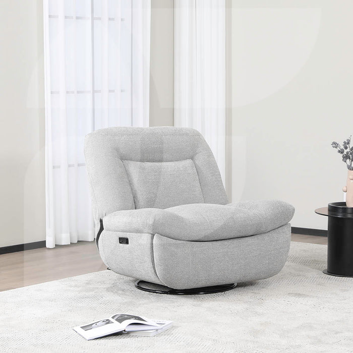 Ebba Reclining Chair Light Grey