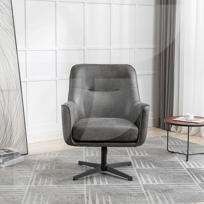 Felicia Swivel Chair Charcoal