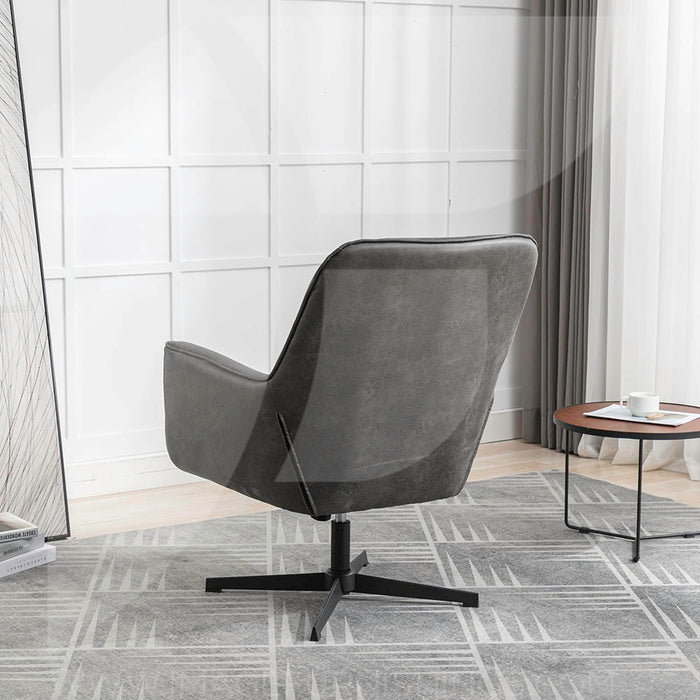 Felicia Swivel Chair Charcoal