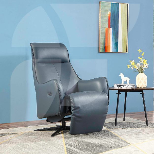 Giada Electric Recliner Chair Sapphire Blue