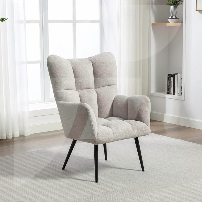 Reese Accent Chair Light Grey