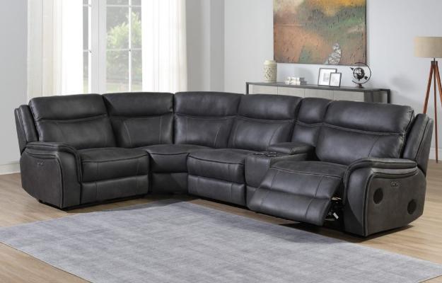 Phoenix corner LH w/2 Cooler Cupholders, Wireless Charger, Speakers & Drawer