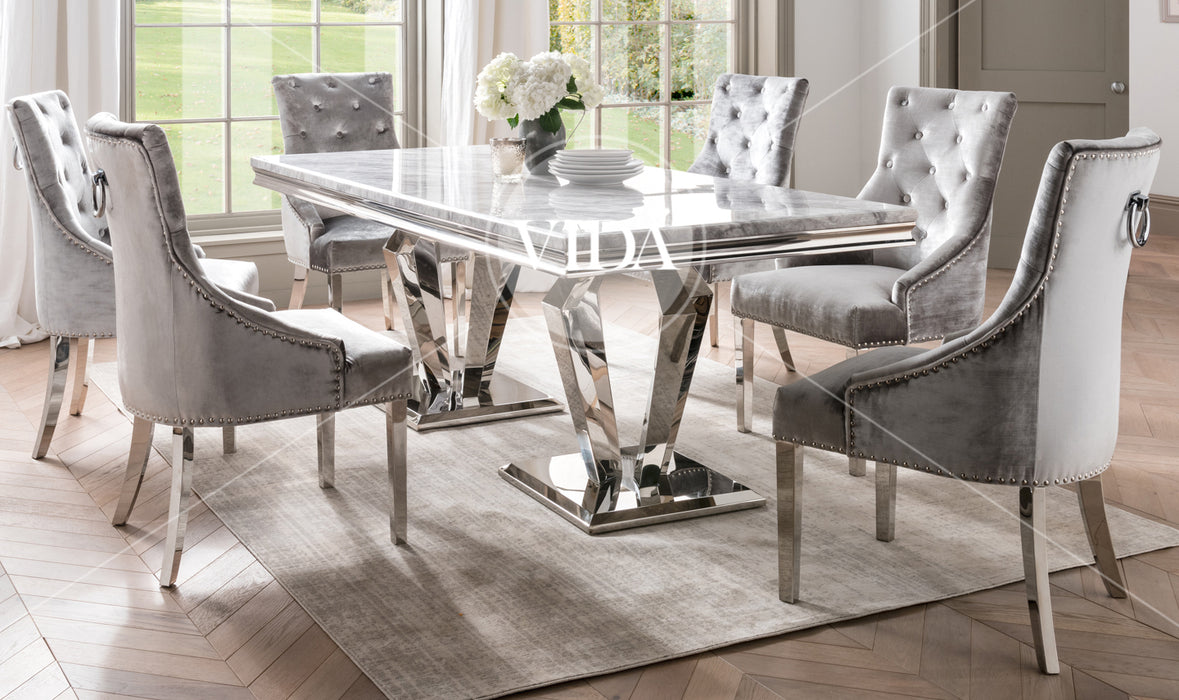Belvedere Dining Chair Pewter