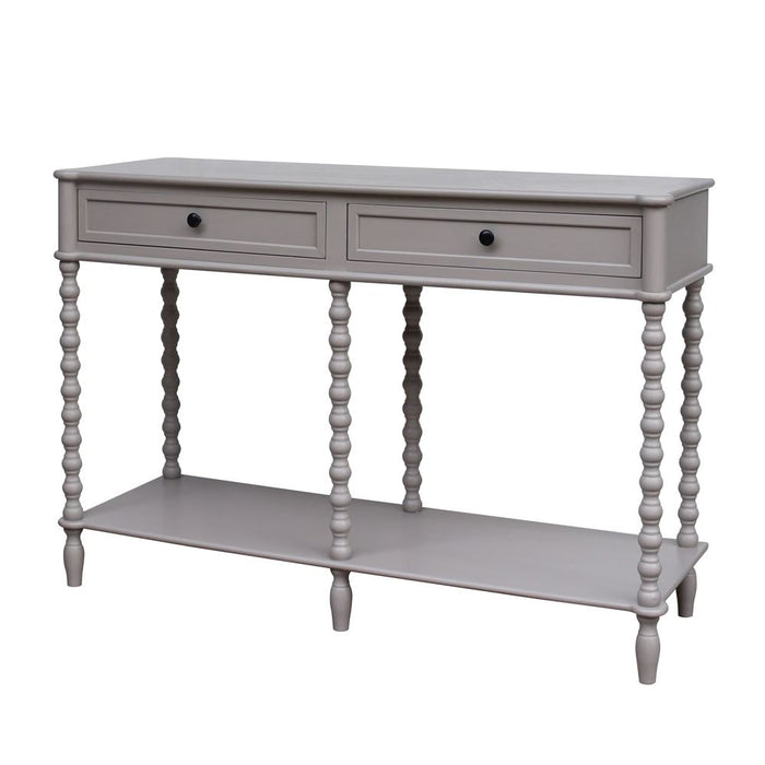 Ashford Two Drawer Console Table – Soft Grey