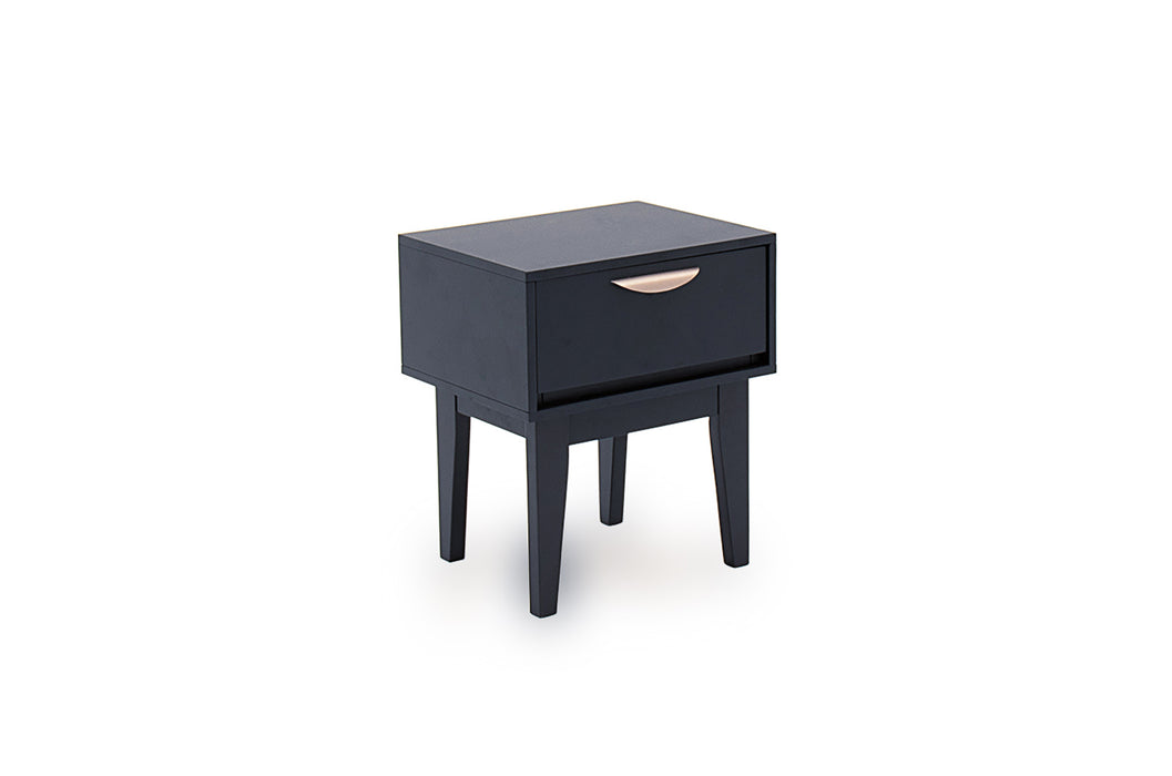Luna Bedside Table Dark Grey