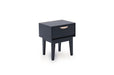Luna Bedside Table Dark Grey