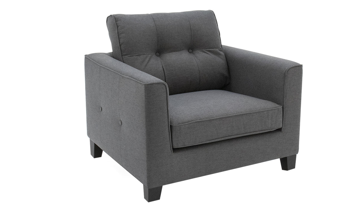 Astrid 1 Seater Sofa Charcoal Crib 5