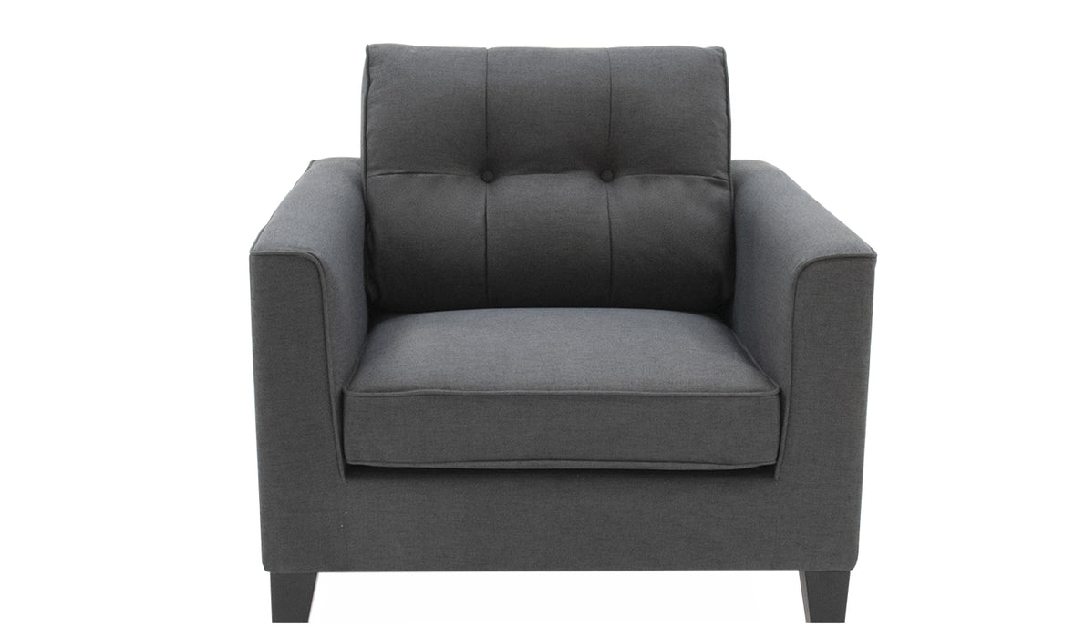 Astrid 1 Seater Sofa Charcoal Crib 5
