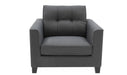 Astrid 1 Seater Sofa Charcoal Crib 5