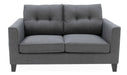 Astrid 2 Seater Sofa Charcoal Crib 5