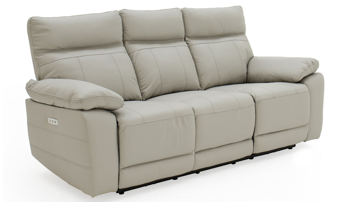 Positano 3 Seater Electric Recliner Light Grey