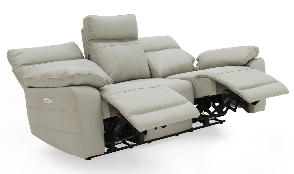 Positano 3 Seater Electric Recliner Light Grey