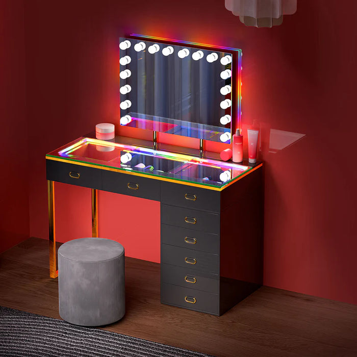 Chelsea Vanity Set with Hollywood Music Mirror