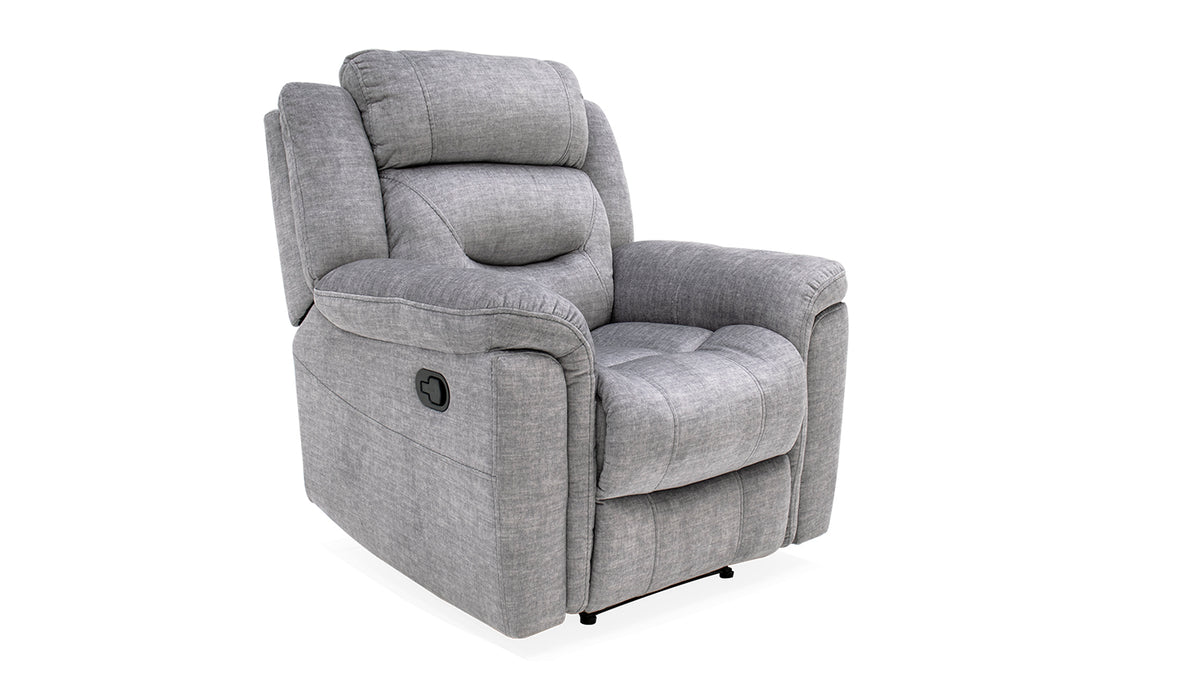 Dudley 1 Seater Reclining Sofa Grey