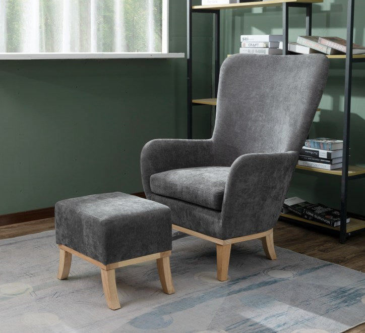 Paige Chair and Footstool